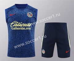 2024-2025 Club America Dark Blue Thailand Soccer Vest Uniform-418