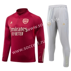 (S-3XL) 2023-2024 Arsenal Date Red Thailand Soccer Tracksuit-GDP