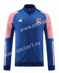 2023-2024 Olympique Lyonnais Camouflage Blue Thailand Soccer Jacket-LH
