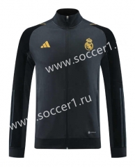 2023-2024 Real Madrid Dark Gray Thailand Soccer Jacket-LH