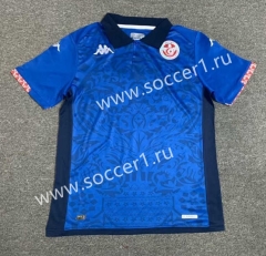 2023-2024 Tunisia 2nd Away Blue Thailand Soccer Jersey-512