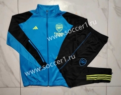 2023-2024 Arsenal Lake Blue Thailand Soccer Jacket Uniform-815