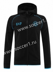 2023-2024 Napoli Black Thailand Soccer Jacket With Hat-LH