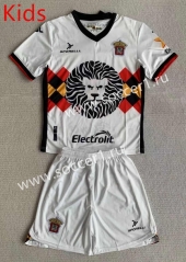 2023-2024 Leones Negros Away White Kids/Youth Soccer Uniform-AY