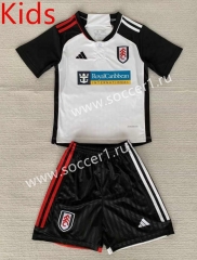 2023-2024 Fulham Home White&Black Kids/Youth Soccer Uniform-AY