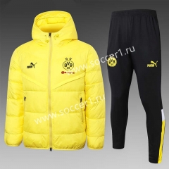 2023-2024 Borussia Dortmund Yellow Cotton Suit With Hat-815