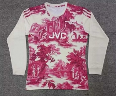 2024-2025 Arsenal Rose Pink&White LS Thailand Soccer Jersey AAA-4130