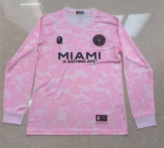 2024-2025 Inter Miami CF Pink LS Thailand Soccer Jersey AAA-4130