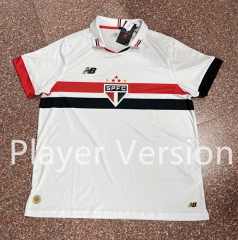 Player Version 2024-25 Sao Paulo Futebol Clube Home White Thailand Soccer Jersey AAA-888