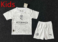 2024-2025 Dragon Special Version Manchester City White Kid/Youth Soccer Uniform-GB