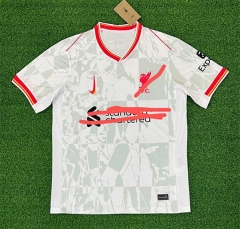 (S-4XL) 2024-2025 Liverpool Away White Thailand Soccer Jersey AAA-403