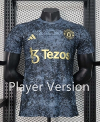 Player Version 2023-2024 Joint Version Manchester United Black&Gray Soccer Jersey AAA-888
