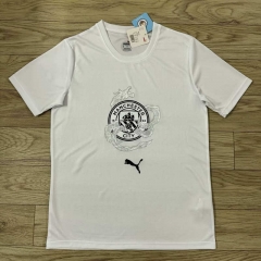 2024-2025 Anniversary Version Manchester City White Thailand Soccer T-shirt