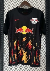2024-2025 Flame Version RB Leipzig Black Thailand Soccer Jersey AAA-9336