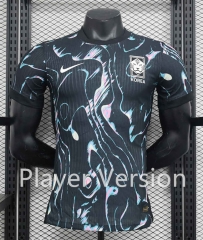 Player Version 2024-25 Korea Republic Away Black Thailand Soccer Jersey AAA-888