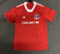 (S-4XL) 2024-2025 Colo-Colo 2nd Away Red Thailand Soccer Jersey-GB