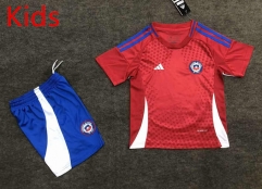 2024-2025 Chile Home Red Kids/Youth Soccer Uniform-6748