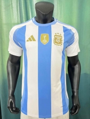 With Patch 2024-25 Argentina Home Blue&White Thailand Soccer Jersey AAA-305