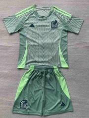 2024-2025 Mexico Away Green Soccer Uniform-AY