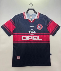 Retro Version 97-99 Bayern München Home Black&Red Thailand Soccer Jersey AAA-811