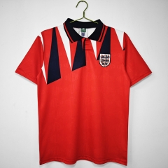 Retro Version 1992 England Away Red Thailand Soccer Jersey AAA-C1046