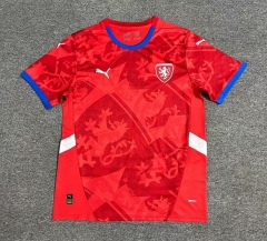 2024-25 Czech Republic Hone Red Thailand Soccer Jersey AAA-512