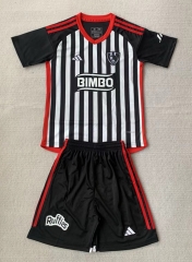 2024-2025 Club de Cuervos Black&White Blue Soccer Uniform-AY