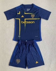 2024-2025 Boca Juniors 3rd Away Blue Soccer Uniform-AY