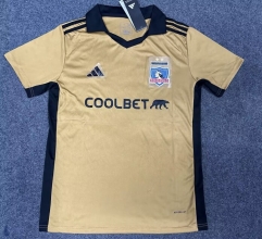 2024-2025 Colo-Colo 3rd Away khaki Thailand Soccer Jersey AAA-6032