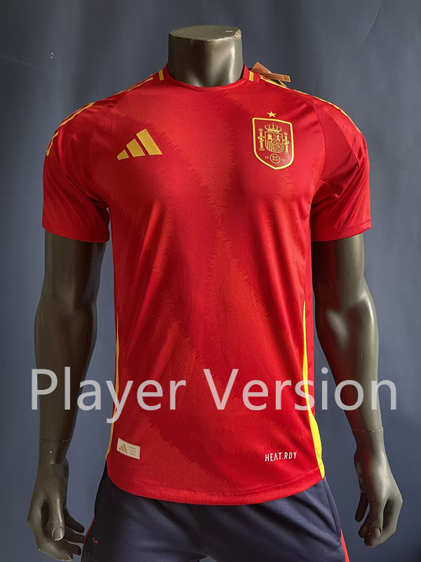 Player Version 20242025 Correct Version Spain Home Red Thailand Soccer