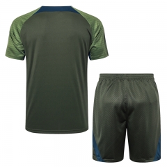 2024-2025 Paris SG Jordan Dark Green Thailand Soccer Tracksuit( Fifth Pants) -815