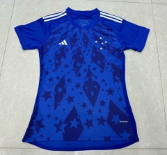 2024-2025 Cruzeiro EC Home Blue Women Thailand Soccer Jersey AAA-5177