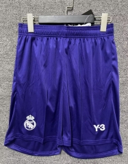 2024-2025 Special Version Real Madrid Y3 Purple Thailand Soccer Shorts