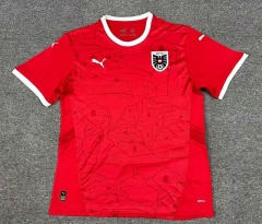 2024-25 Austria Home Red Thailand Soccer Jersey AAA-512