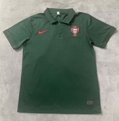 2024-2025 Portugal Dark Green Thailand Polo Shirt-9070