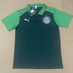 2024-2025 SE Palmeiras Dark Green Thailand Polo Shirt-9070