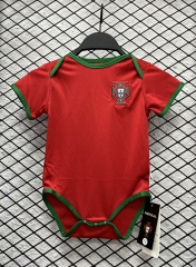 2024-2025 Portugal Home Red Baby Soccer Uniform-CS