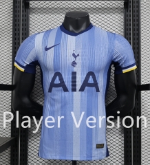Player Version 2024-25 Tottenham Hotspur Away Blue Thailand Soccer Jersey AAA-888