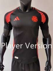Player Version 2024-2025 Colombia Away Black Thailand Soccer Jersey AAA-807