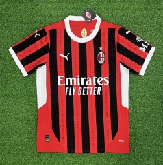 (S-4XL) 2024-2025 AC Milan Home Red&Black Thailand Soccer Jersey AAA-403
