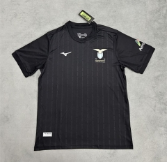 (S-4XL) 50th Anniversary Edition Lazio Black Thailand Soccer Jersey AAA-4506