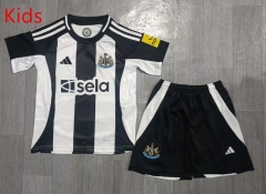 2024-2025 Newcastle United Home Black&White Kids/Youth Soccer Uniform