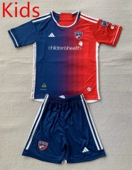 2024-2025 FC Dallas Home Red&Blue Kids/Youth Soccer Uniform-AY