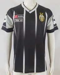Retro Version 00-01 Juventus FC Home Black&white Thailand Soccer Jersey AAA-503
