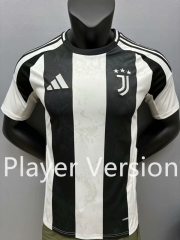 Player Version 2024-2025 Correct version Juventus Home Black&White Thailand Soccer Jersey AAA-9665
