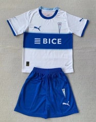 2024-2025 CD Universidad Católica Home Blue&White Soccer Uniform-AY