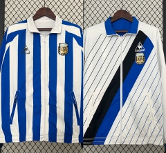 2024-2025 Argentina Blue&White Double-Sided Wear Thailand Trench Coats-0255
