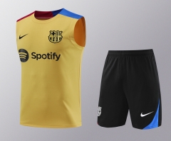 2024-2025 Barcelona Khaki Thailand Soccer Vest Uniform-418
