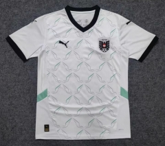 2024-2025 Correct Version Austria Away White Thailand Soccer Jersey AAA-2818
