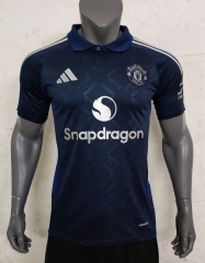 2024-25 Manchester United Away Royal Blue Thailand Soccer Jersey AAA-416